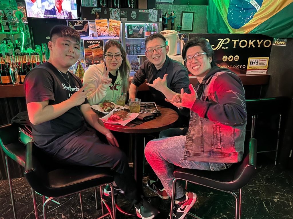 Friends at JP Bar Brasileiro